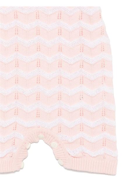 Tutina In Maglia Rosa GENSAMI | TU04-B-ONDABABY PINK/OFF WHITE